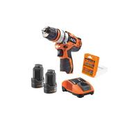AEG - Perceuse visseuse 12 Volts avec mandrin amovible, 32Nm, livrée avec 2 batteries 2Ah, chargeur, saccoche de transport et un coffret de 17 accessoires de vissage - BBS12C2-202BKIT1