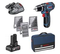 Bosch GSR 12V-15 Professional 1300 tr/min 600 g Noir, Bleu