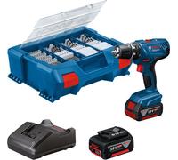 Perceuse-visseuse BOSCH GSR18V-21 18V + 2 batteries 4 Ah + chargeur + coffret L-Case - 06019H100C