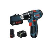 Perceuse-visseuse Bosch Professional GSR 12V-15 + 2 batteries 2,0Ah + Chargeur GAL 12V-20 - 060186810F