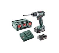 Perceuse Visseuse Brushless Sans Fil 18V 55Nm Mandrin 13Mm+ 2 Batteries 2Ah + Chargeur +x145 - Metabo - Bs 18 L Bl