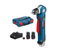 Perceuse visseuse d'angle 12V GWB 12V-10 + 2 batteries 3Ah + chargeur + coffret L-Boxx - BOSCH - 0601390909Y