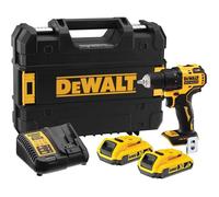 DEWALT - Perceuse Visseuse Compact Brushless XR 18V Li-Ion 2 Ah - DCD708D2T-QW - Perceuse sans Fil avec Coffret TSTAK, Eclair
