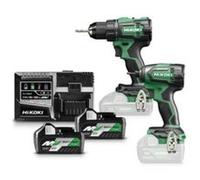 Perceuse-visseuse DS18DE et visseuse à choc WH18DE sans fil Hikoki 2x18V - 5Ah