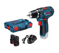 Bosch Professional Perceuse-visseuse sans fil GSR 12V-15 0601868109 – 2 Ah, 2 batteries