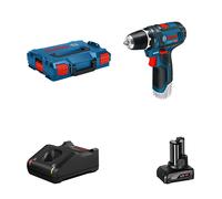 Bosch GSR 10,8-2-LI Professional Sans clé Noir, Bleu, Rouge