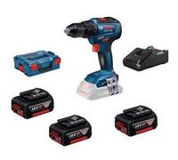 Perceuse visseuse gsr 18v-55 - BOSCH - avec 3 batteries 18V 4Ah - chargeur - coffret l-boxx - 0615990L8B G