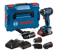 Perceuse visseuse GSR 18V-90 FC 4Ah ProCORE + 4 adaptateurs FlexiClick L-Boxx 06019K6200 BOSCH