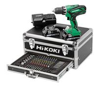 Perceuse visseuse HIKOKI 18V Li-Ion (2x 2.5Ah) + 100 accessoires + coffret alu KC18DJLFZ