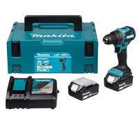 Perceuse-visseuse LXT 18 V 65 Nm + 2 batteries 5 Ah + chargeur rapide + coffret MAKPAC MAKITA DDF490RTJ