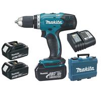 Perceuse visseuse MAKITA 18V - 3 batteries BL1830 3.0Ah - 1 chargeur DC18SD - DDF453SFE3