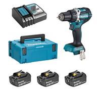 Perceuse-visseuse Li-Ion 18V 3Ah Ø13mm + 3 batteries 3Ah + chargeur rapide + MakPac