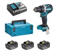 Perceuse-visseuse Li-Ion 18V 3Ah Ø13mm + 3 batteries 3Ah + chargeur rapide + MakPac