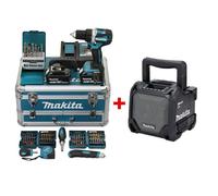 Perceuse visseuse MAKITA LXT DDF484RTX6 avec accessoires + Enceinte DMR202B