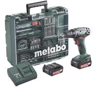 Perceuse visseuse - METABO - 2x14.4V - 2Ah Li-ion - 74 accessoires - Coffret inclus