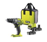 Perceuse-visseuse RYOBI - R18DD3-220S - 18V One+ - 2 batteries 2.0Ah - chargeur rapide