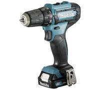 Perceuse-visseuse sans fil 12 V max. / 2,0 Ah, 2 batteries + chargeur dans coffret de transport avec lampe de batterie ML106