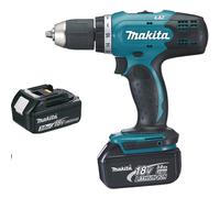Perceuse visseuse sans fil 18 V 2 batteries 3 Ah 13 mm - MAKITA - DDF453SFE