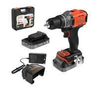 Perceuse-visseuse sans fil Black & Decker BCD382D2XK-QW 18 V 2.0 Ah Li-Ion + 2 batteries, + chargeur