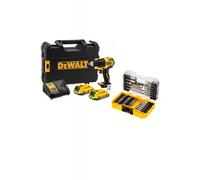 Perceuse visseuse sans fil 18V 2x2Ah - DCD708D2T-QW + Coffret 40 pièces DEWALT