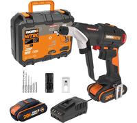 Perceuse-visseuse sans Fil 20V WX100.9, Couple Max de 30Nm, Mandrin ¿10mm, 2 Vitesses Variables, Lumière Led, Légère et Compacte, Sans Batterie ni Chargeur