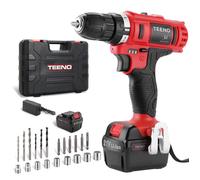 Perceuse visseuse sans fil 21V TEENO® - 1 batterie + chargeur - 2 vitesses - 21 accessoires