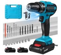 Perceuse Visseuse Sans Fil 28V, Visseuse Devisseuse pour Bricolage avec batterie, Chargeur,32N.m Perceuse Percussion, 24