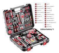 Perceuse Visseuse Sans Fil- 50 N.M, avec lumière LED, ensemble d'outils pour la maison de 117 pièces.