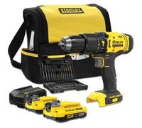 Perceuse visseuse sans fil à percussion Stanley Fatmax SFMCD711DSA 18V - 2x2Ah