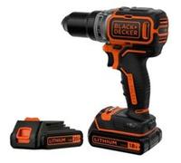 Perceuse visseuse sans fil Black+Decker 18V BL186K1B2-QW - 2x2Ah