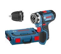 Bosch GSR 12V-15 FC Professional Sans clé 600 g Noir, Bleu