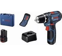 Perceuse-visseuse sans-fil BOSCH GSR 12V-15 + 10 accessoires + 2 batterie GBA