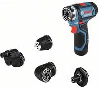 Perceuse-visseuse sans fil Bosch Professional Akku-Bohrschrauber GSR 12V-35 FC Set 2x3,0Ah, 4 Aufsätze, L-BOXX 06019H3000 12 V Li-Ion + 2 batteries, +