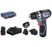 Perceuse-visseuse sans fil Bosch Professional GSR 12V-15 FlexiClick 06019F6000 12 V 2 Ah Li-Ion + 2 batteries, + chargeur