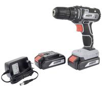 Perceuse-visseuse sans fil Brüder Mannesmann M17690 20 V 1.5 Ah Li-Ion + 2 batteries, + chargeur, +