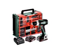 Perceuse-visseuse sans fil - BS 18 L Set - METABO - avec 2 batteries 18V2.0Ah - chargeur - coffret et accessoires - 614051710