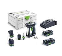 Festool, Perceuse + perceuse à percussion, Perceuse-visseuse sans fil C 18 HPC 4,0 I-Set