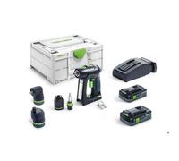 Festool, Perceuse + perceuse à percussion, Perceuse-visseuse sans fil C 18 HPC 4,0 I-Set