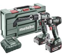 Perceuse-visseuse sans fil, Clé à chocs sans fil Metabo BSLBL+SSWLT300BL 685202000 18 V 5.2 Ah Li-Ion + batterie, + chargeur