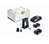 Perceuse-visseuse sans fil CXS 18 C 3,0-Plus - FESTOOL - 2 batteries 18V 3.0AH - Chargeur - Systainer - 576883