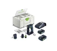 Festool Perceuse-visseuse sans fil CXS 18 C 3,0-Set – 2 batteries 18V 3,0Ah – Systainer 576884