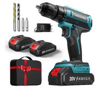 Perceuse Visseuse Sans Fil FAHEFANA 20V 42Nm avec 2 Batteries et LED