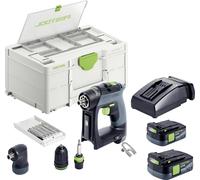 Perceuse-visseuse sans fil Festool CXS 12 2,5-Set 576865 10.80 V 2.50 Ah + batterie, + chargeur