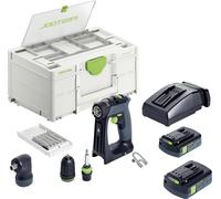 Perceuse-visseuse sans fil Festool CXS 18 C 3,0-Set 576884 18 V 3.00 Ah + batterie, + chargeur