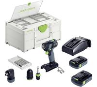 Perceuse-visseuse sans fil Festool TXS 18 C 3,0-Set 576896 18 V 3.00 Ah + batterie, + chargeur