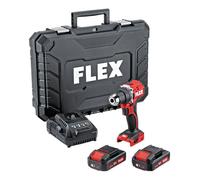 Perceuse-visseuse sans fil - FLEX - 18V - 2 vitesses - 2 batteries 2.5Ah - Chargeur inclus