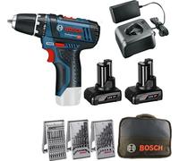 Perceuse-visseuse sans fil GSR 12V-15 ( 10,8V )Bosch 2 batteries 4,0Ah Sacoche Perceuse Embouts