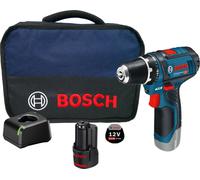 Perceuse-visseuse sans fil GSR 12V-15 Bosch / 1x batterie 2,0 Ah + chargeur dans un sac souple