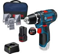 Perceuse-visseuse sans fil GSR 12V-15 Bosch / 1x batterie 3,0 Ah + chargeur, accessoires inclus dans un sac souple