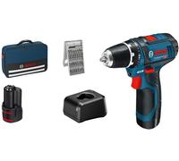 Perceuse visseuse sans fil GSR12V-15 2x2Ah + 25 accessoires - 060186810H BOSCH